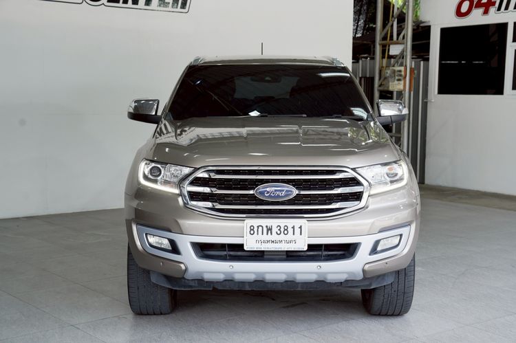 Ford Everest 2019 2.0 Bi-Turbo Titanium+ 4WD Utility-car ดีเซล ไม่ติดแก๊ส เกียร์อัตโนมัติ น้ำตาล รูปที่ 2