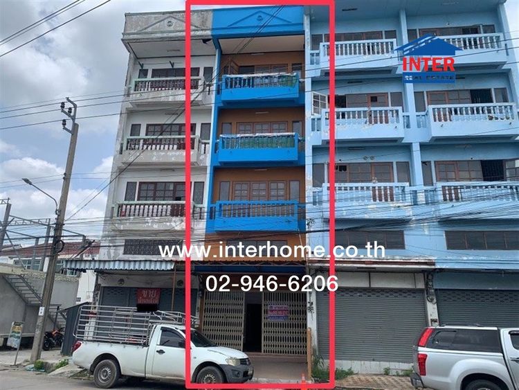 อาคารพาณิชย์ 4 ชั้น 16.6 ตร.ว. อาคารพาณิชย์ ซอยสุขาภิบาล5 ซอย41 ใกล้ตลาดออเงิน ถนนสุขาภิบาล5 ถนนรามอินทรา เขตสายไหม กรุงเทพมหานคร