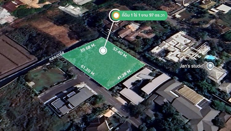 ที่ดินหมู่บ้านนวธานี สนามกอล์ฟ ที่ดินเปล่าถมแล้ว 597 ตารางวา