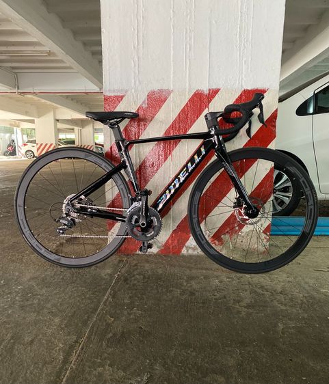 เสือหมอบ Pinelli R780 Size 46 สีดำ,สภาพใหม่ เกียร์ Shimano Sora 2x9sp 9 ...