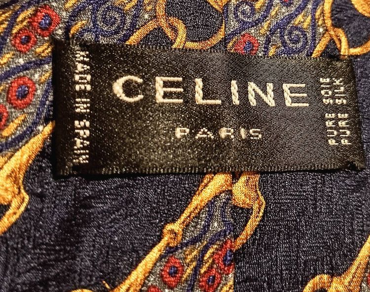 ✔️💯2️⃣5️⃣0️⃣.💥 Clearance SALE 🔥✨👔 เนคไท CELINE - Made in Spain - ของแท้ (มือ 2) รูปที่ 9