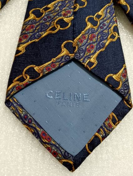 ✔️💯2️⃣5️⃣0️⃣.💥 Clearance SALE 🔥✨👔 เนคไท CELINE - Made in Spain - ของแท้ (มือ 2) รูปที่ 4