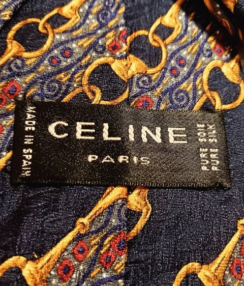 ✔️💯2️⃣5️⃣0️⃣.💥 Clearance SALE 🔥✨👔 เนคไท CELINE - Made in Spain - ของแท้ (มือ 2) รูปที่ 3