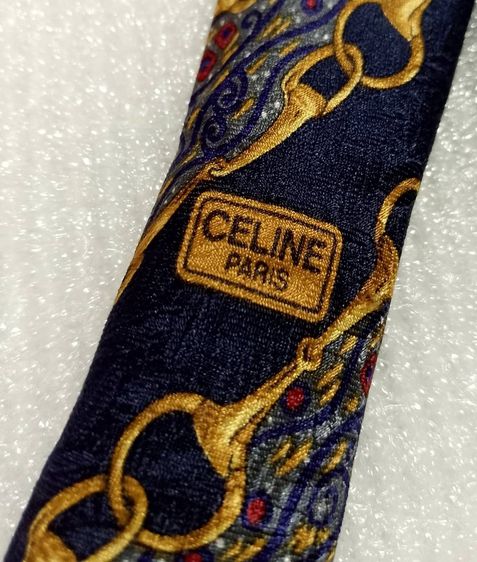 ✔️💯2️⃣5️⃣0️⃣.💥 Clearance SALE 🔥✨👔 เนคไท CELINE - Made in Spain - ของแท้ (มือ 2) รูปที่ 7