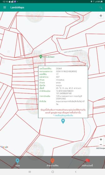 ขายที่ดินเหมาะทำสวนทุเรียน​ผลไม้