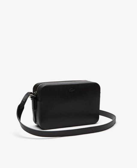 กระเป๋าสะพาย Crossbody ทรงเพ้าช์ LACOSTE รุ่น Chantaco วัสดุหนังแท้ สีดำ ของใหม่มือหนึ่ง รูปที่ 3