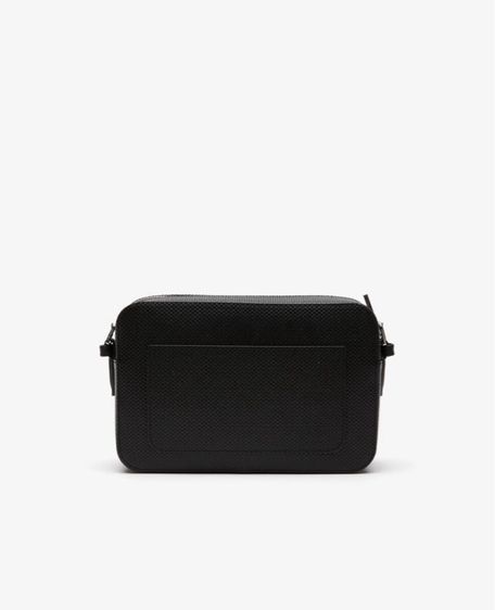 ไม่ระบุ กระเป๋าสะพาย Crossbody ทรงเพ้าช์ LACOSTE รุ่น Chantaco วัสดุหนังแท้ สีดำ ของใหม่มือหนึ่ง