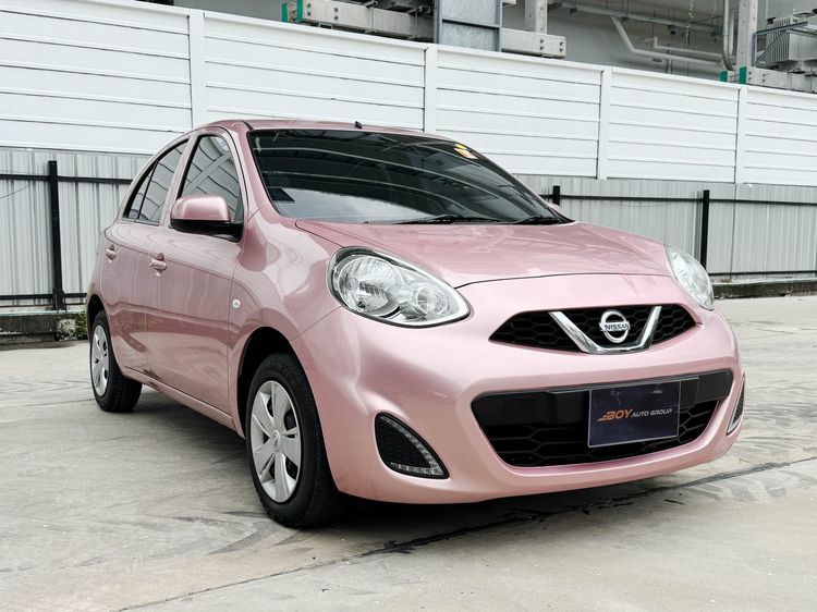 Nissan March 2018 1.2 E Sedan เบนซิน ไม่ติดแก๊ส เกียร์อัตโนมัติ ชมพู รูปที่ 3