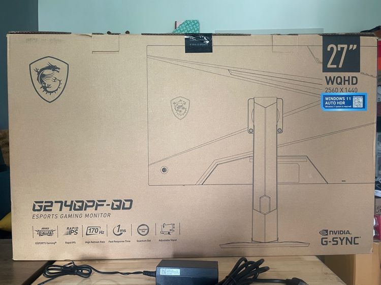จอ MSI Monitor G274QPF QD (จอ 27 นิ้ว, 170Hz, 2K) รูปที่ 12