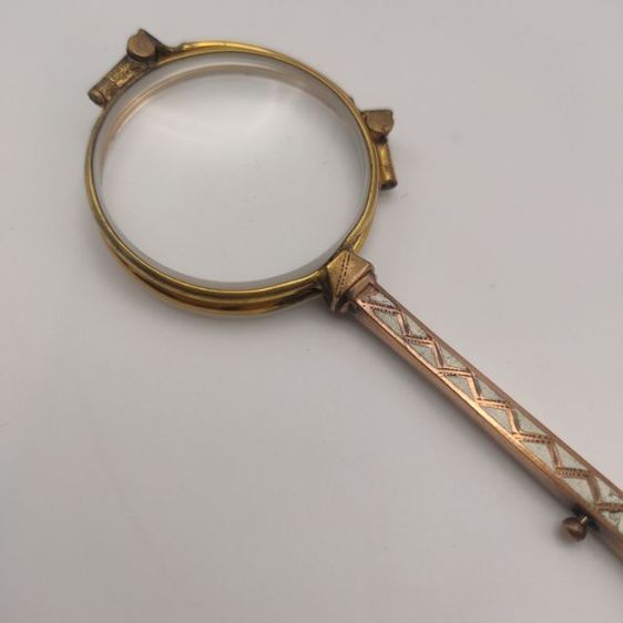 แว่นตาโบราณ แว่นดูโอเปร่า แว่นขยาย โบราณ ยุค 1900s 14K สวยแนว Art deco  รูปที่ 4