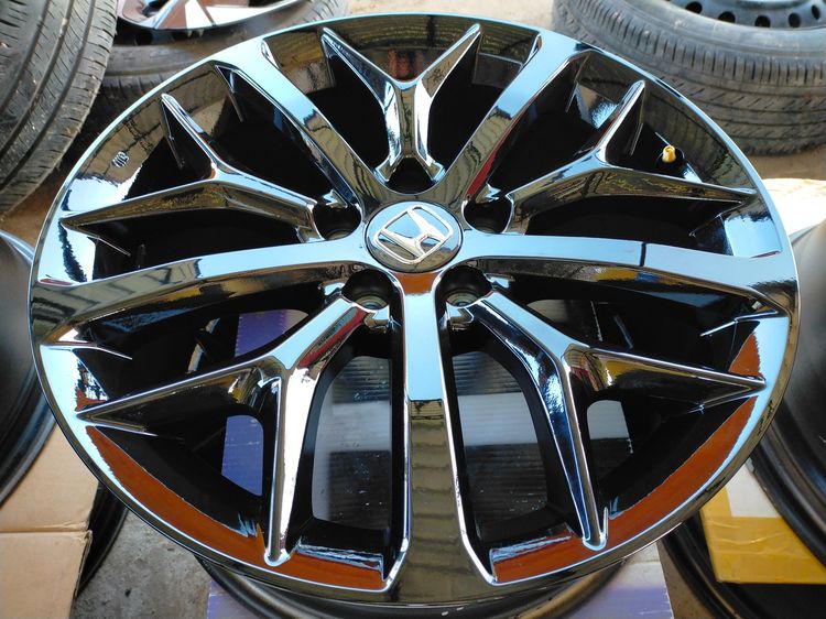 แม็กฮอนด้า ป้ายแดง ขอบ18 กว้าง8 et50  5 รู 114   ใส่ HRV CRV accord civic รูปที่ 3