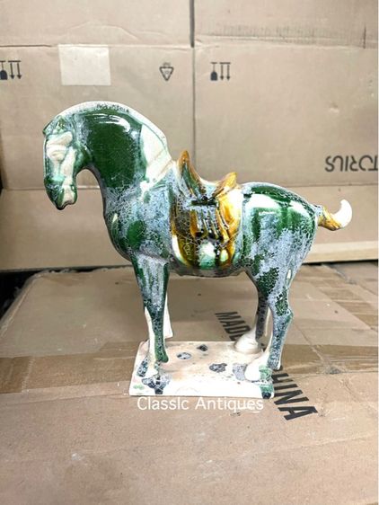 ม้า ดินเผาเคลือบA3