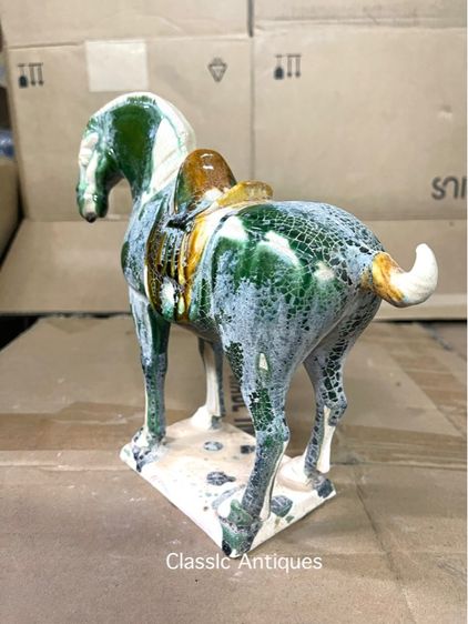 ม้า ดินเผาเคลือบA3 รูปที่ 3