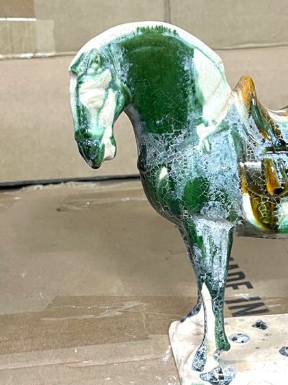 ม้า ดินเผาเคลือบA3 รูปที่ 6