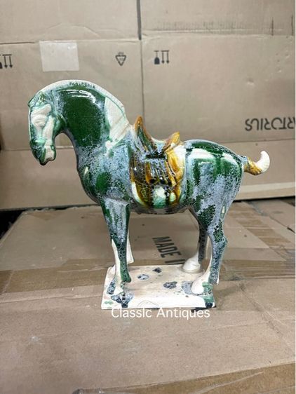 ม้า ดินเผาเคลือบA3 รูปที่ 8