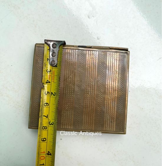 ตลับซิกาแรต ทองเหลือง โบราณเก่าสะสม รูปที่ 12