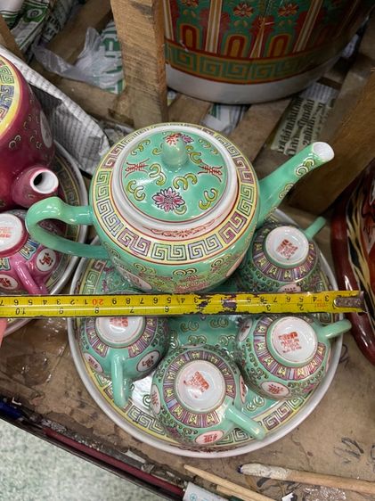 กาน้ำชา กังไสเขียนสี สะสม รูปที่ 7