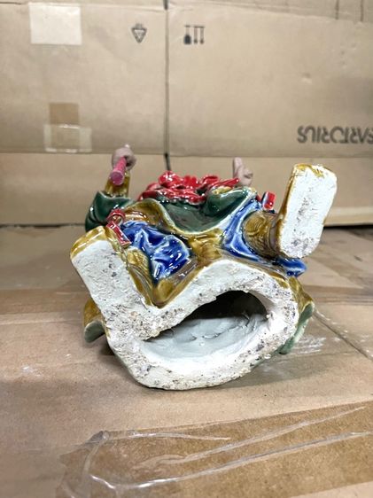 เทพเจ้ากวนอู บัญชาการ เนื้อดินปั้นเก่าสะสม รูปที่ 13