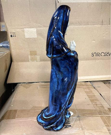 รูปปั้น เจ้าแม่กวนอิม เคลือบสีจูซาสะสม รูปที่ 10