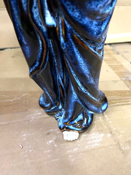 รูปปั้น เจ้าแม่กวนอิม เคลือบสีจูซาสะสม รูปที่ 12