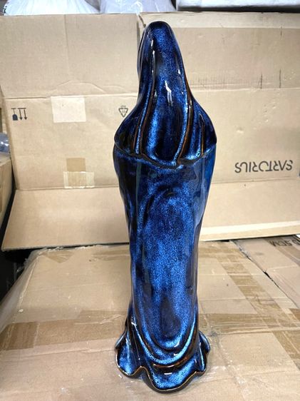 รูปปั้น เจ้าแม่กวนอิม เคลือบสีจูซาสะสม รูปที่ 7