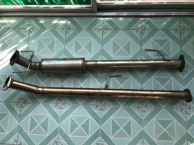 ขายท่อสแตนเลส 2.5 นิ้ว เป็นท่อสูตร-ท่อแต่ง ของ 2 สองท่อนกลาง ใส่ได้ทั้งโตโยต้า FORTUNER,VIGO หน้าแชมป์  รูปที่ 3