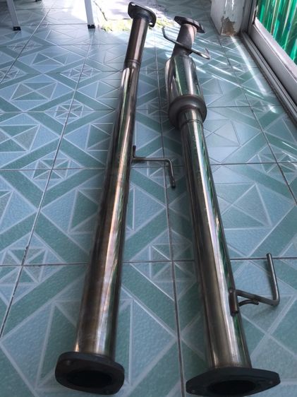 ขายท่อสแตนเลส 2.5 นิ้ว เป็นท่อสูตร-ท่อแต่ง ของ 2 สองท่อนกลาง ใส่ได้ทั้งโตโยต้า FORTUNER,VIGO หน้าแชมป์  รูปที่ 2