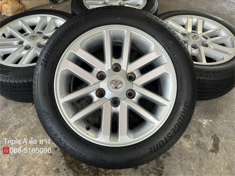 ✨ล้อแม็ก 6รู139✨Toyota ขอบ 17 พร้อมยาง 215-55-17 Bridgestone💥ปลายปี 22💥🚘ใส่กับ รถตู้ Commuter 6รู139 ได้เลย รูปที่ 2