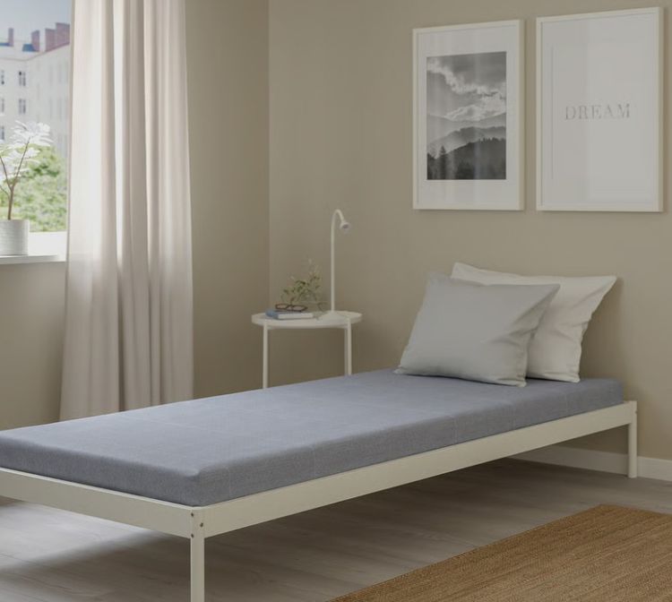 Foam mattress firm light blue 90 200 cm ที่นอนโฟมเนื้อแน่น สภาพใหม่ขนาด3ฟุต