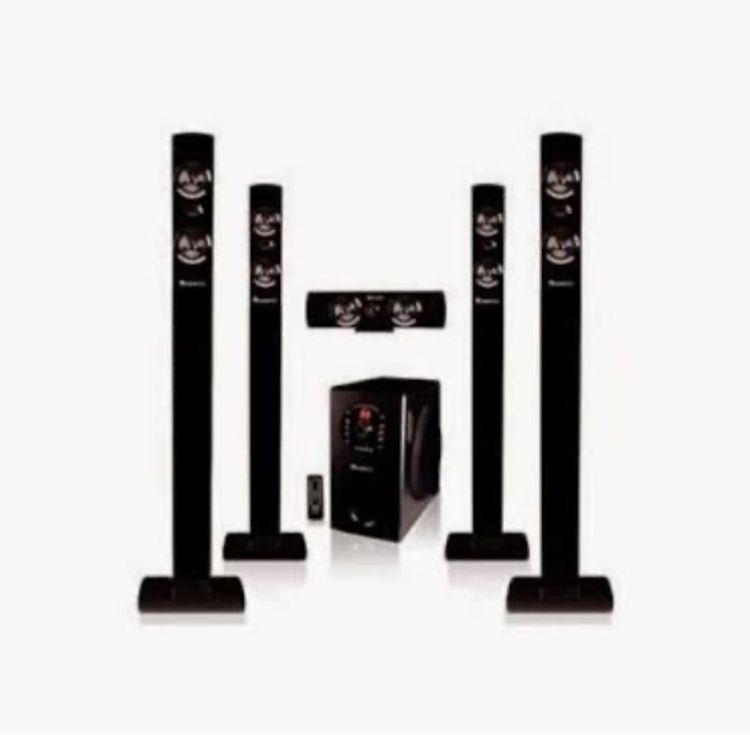 ชุดโฮมเธียเตอร์ ลำโพงแยกชิ้น และซับวูฟเฟอร์ ลำโพง Aconatic ครบชุด ไม่ค่อยได้ใช้ 2500฿