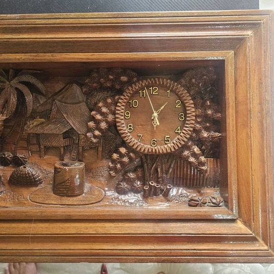 นาฬิกาไม้แกะสลัก รูปที่ 3