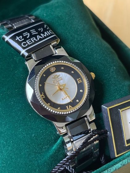 ดำ อื่นๆ DOMINIC Diamond Ceramic Quartz Watch Lady