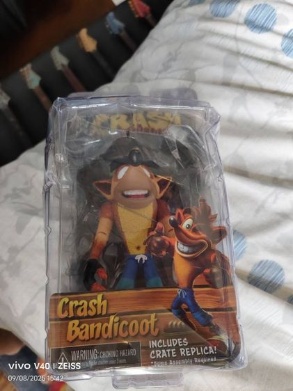 หุ่น  crash bandicoot. ของใหม่ไม่เคยแกะ  กล่องบุบนิดนึง ขาย 750 บาทรวมส่ รูปที่ 4