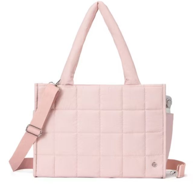 หญิง ไนล่อน อื่นๆ กระเป๋า Puffy Westbronco สีชมพู และสัดำ   Plus size