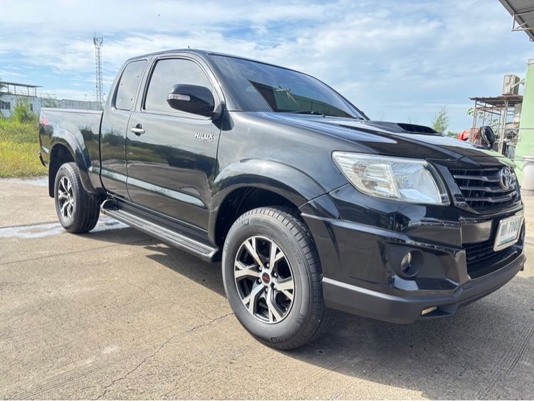 Toyota Hilux Vigo Champ 2013 Smart Cab 2.5 E VNT Prerunner TRD Pickup ดีเซล ไม่ติดแก๊ส เกียร์ธรรมดา ดำ รูปที่ 3