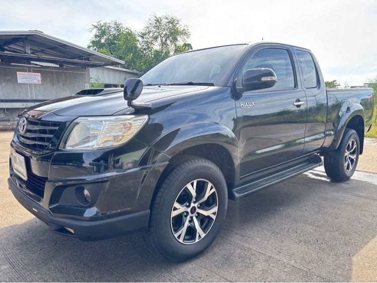Toyota Hilux Vigo Champ 2013 Smart Cab 2.5 E VNT Prerunner TRD Pickup ดีเซล ไม่ติดแก๊ส เกียร์ธรรมดา ดำ รูปที่ 2