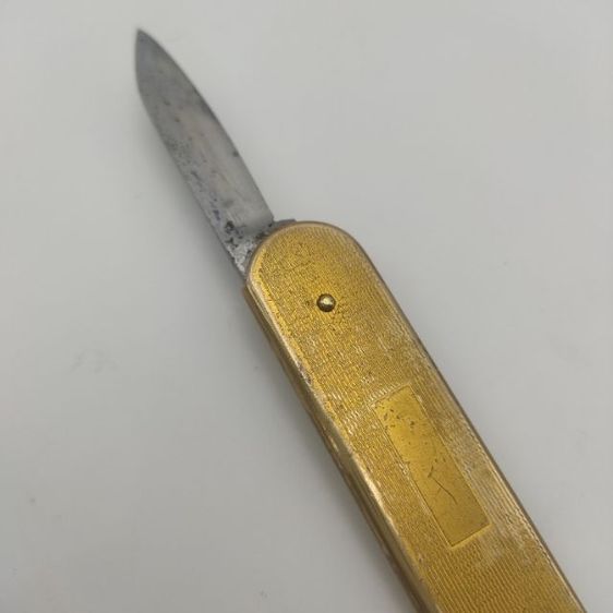 มีดพับ เก่าวินเทจ งาน Pat pend usa ทองชุบ ใบมีด 1.5 นิ้ว รูปที่ 3