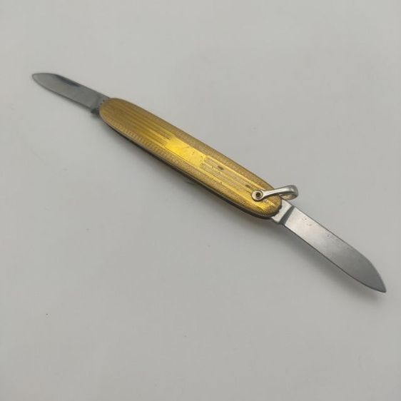 มีดพับ เก่าวินเทจ งาน colonial from RI usa ทองชุบ ใบมีด1นิัว กับ 1.5 นิ้ว รูปที่ 2