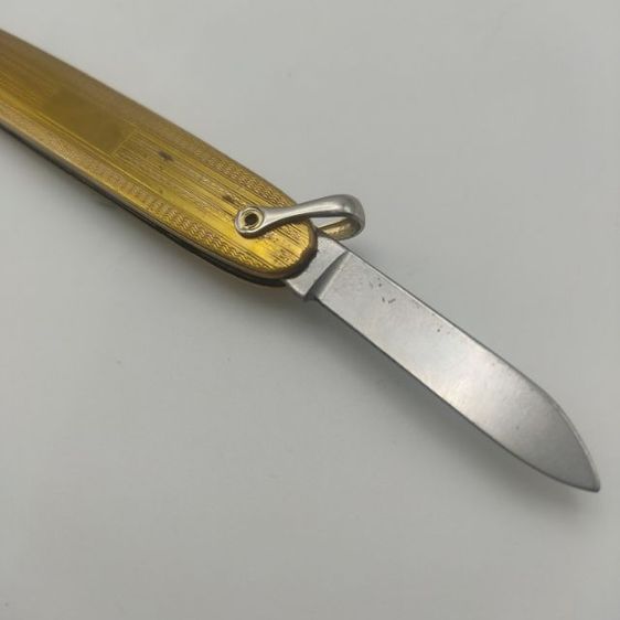 มีดพับ เก่าวินเทจ งาน colonial from RI usa ทองชุบ ใบมีด1นิัว กับ 1.5 นิ้ว รูปที่ 4