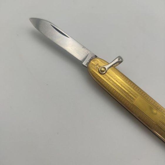 มีดพับ เก่าวินเทจ งาน colonial from RI usa ทองชุบ ใบมีด1นิัว กับ 1.5 นิ้ว รูปที่ 5