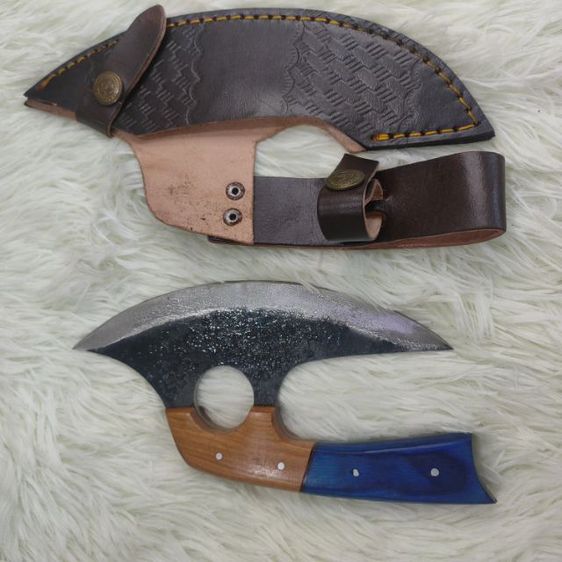 มีด Custom ทรงมีดพิซซ่า พร้อมซองหนังแท้ งานอเมริกัน ขอลงใหม่ รูปที่ 7