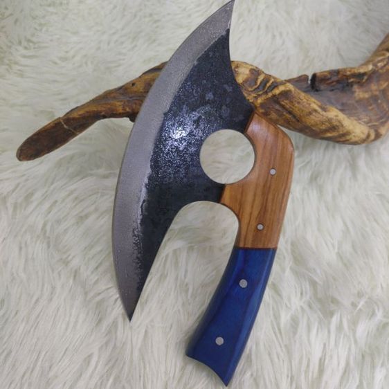 มีด Custom ทรงมีดพิซซ่า พร้อมซองหนังแท้ งานอเมริกัน ขอลงใหม่ รูปที่ 4