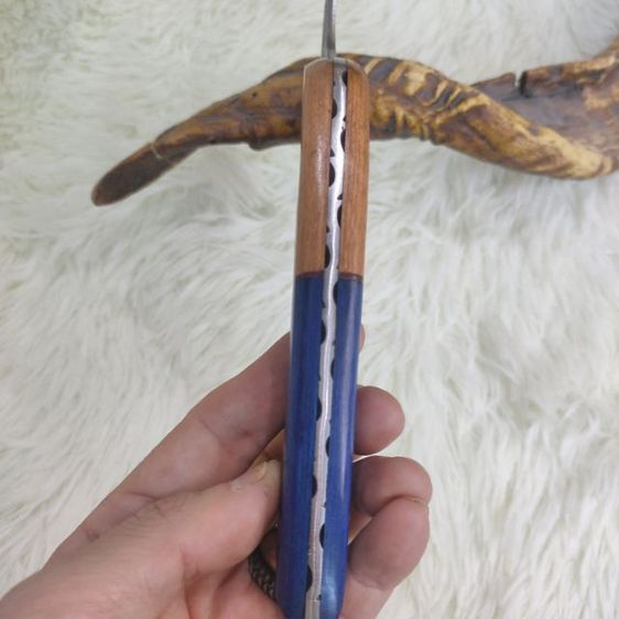 มีด Custom ทรงมีดพิซซ่า พร้อมซองหนังแท้ งานอเมริกัน ขอลงใหม่ รูปที่ 5