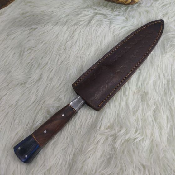 มีดใบตาย เดกเกอร์ Damascus งาน สั่งทำ USA ด้ามไม้ สวย ไม่เคยผ่านการใช้ รูปที่ 13