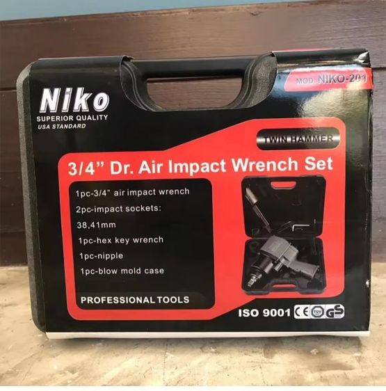บล็อกลม niko 6 หุน ของใหม่ ซื้อมาผิด ยังไม่ได้ใช้ครับ รูปที่ 3