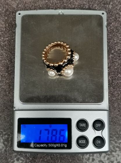 แหวน Vintage Chanel 18K Yellow Gold Pearl Beaded Cocktail Ring หายากที่สุด ราคาถูกที่สุดครับ รูปที่ 15