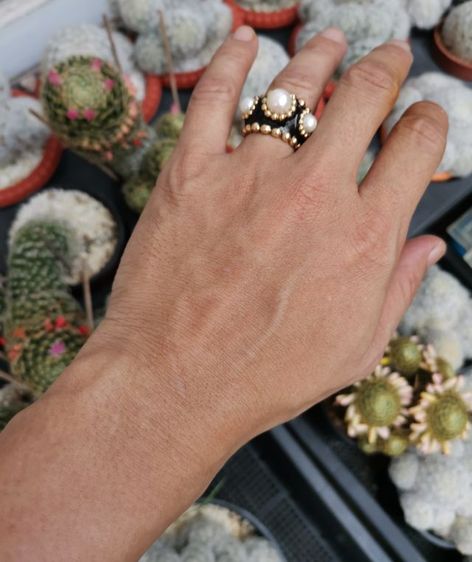 แหวน Vintage Chanel 18K Yellow Gold Pearl Beaded Cocktail Ring หายากที่สุด ราคาถูกที่สุดครับ รูปที่ 13