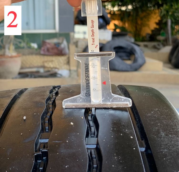 Radial พร้อมใช้ Bridgestone 8.25r16 รุ่น r156 คละปี มี 3เส้น รูปที่ 11