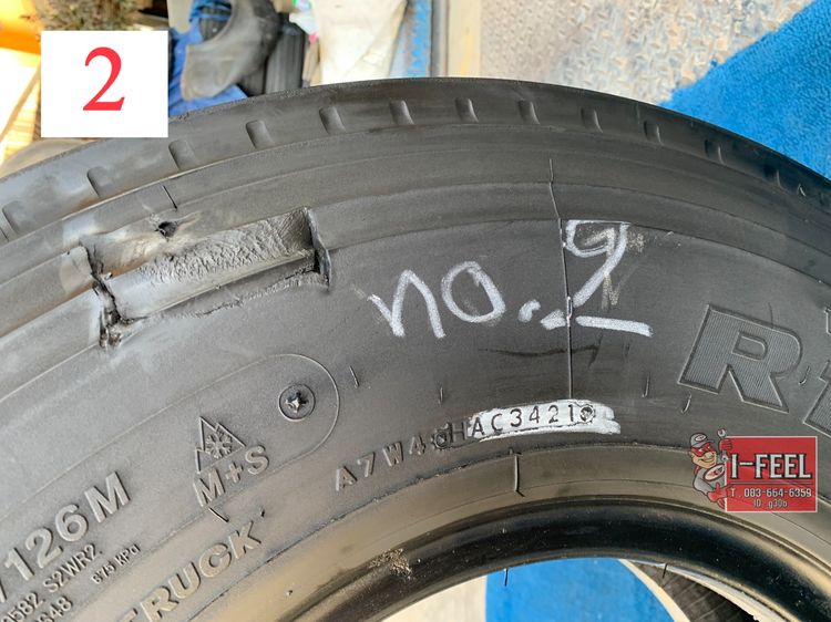 Radial พร้อมใช้ Bridgestone 8.25r16 รุ่น r156 คละปี มี 3เส้น รูปที่ 9