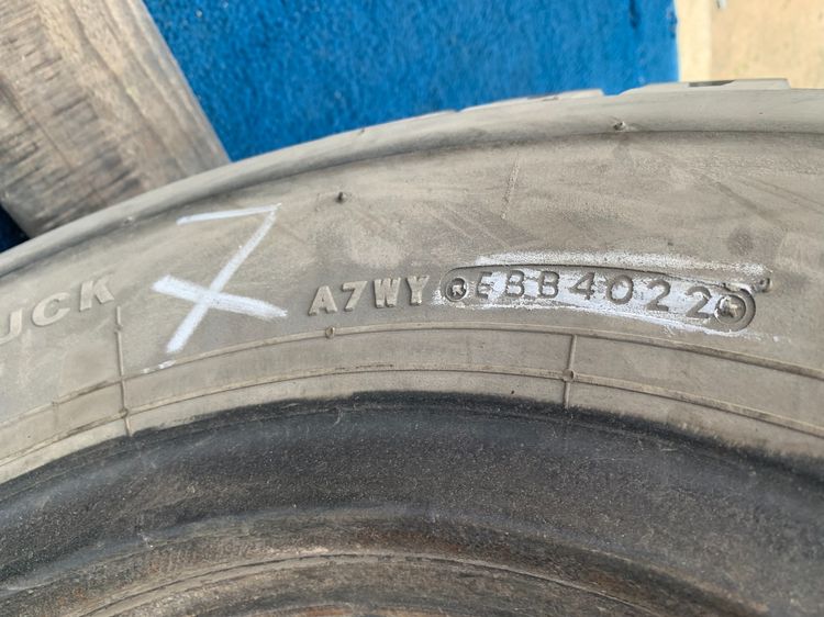 ยางบรรทุก BS 7.50r16 mr ในรองครบ ชุดนี้มี 8เส้น คละปีผลิต ผ้าใบอัดดอกได้ รูปที่ 18